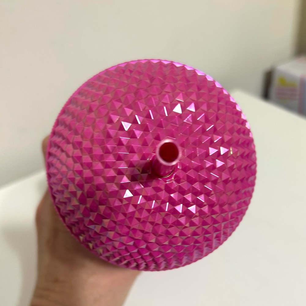 Starbucks Pink Bling Studded Dome Frappuccino Tumbler - Picture 3 of 5